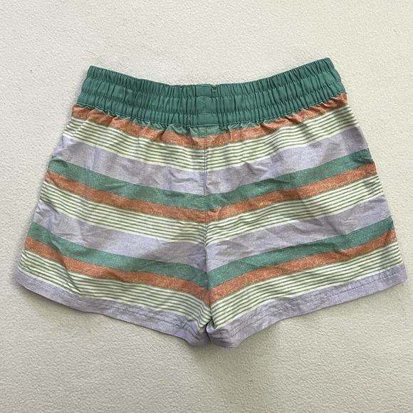 Patagonia Stripe Costa Rica Baggies Girl Elastic Drawstring Water Shorts 67087 L - Picture 10 of 11